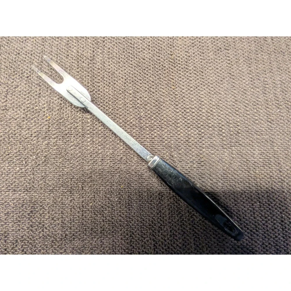 Vintage Ekco USA Stainless Steel Meat Carving Fork‎ Mid-Century Kitchenware